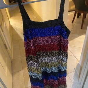 Sequined multicolor gap dress size X-Small dress